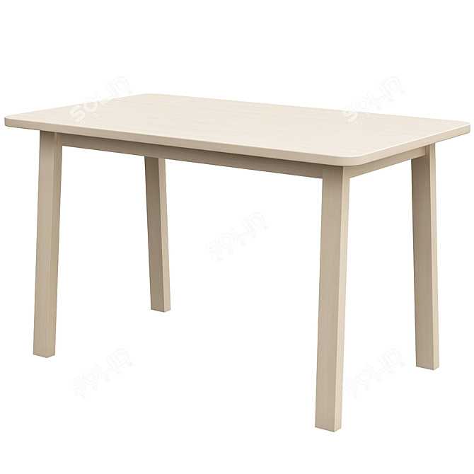 Norråker & Rönninge: Stylish Birch Dining Set 3D model image 2