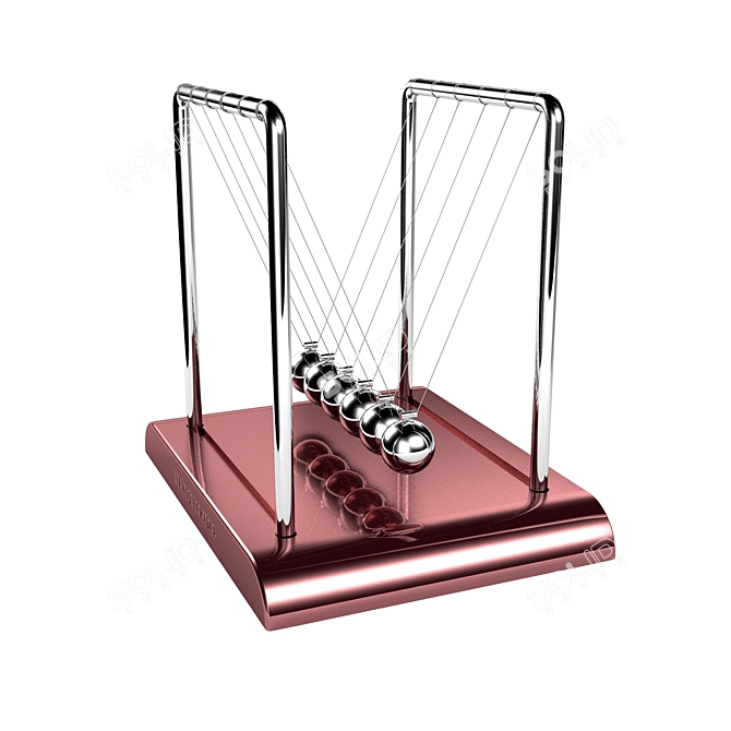 Momentum Swing Newton Cradle 3D model image 5