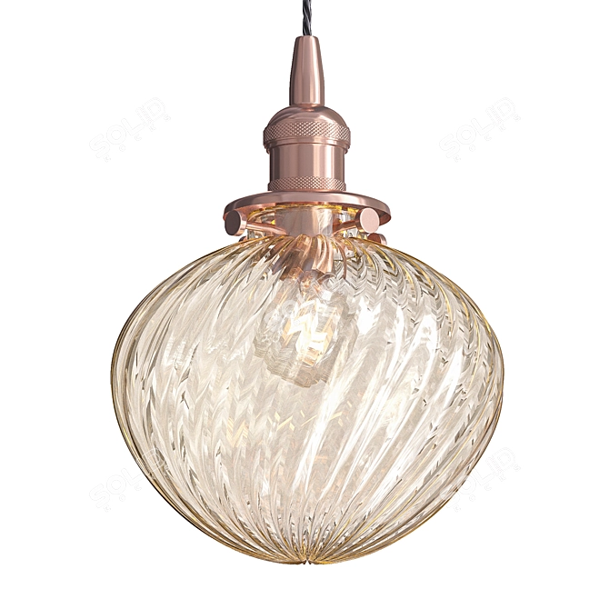 Anemone Glass Ball Pendant Light 3D model image 1