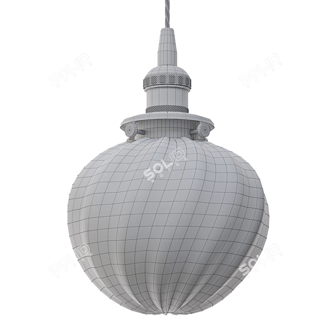 Anemone Glass Ball Pendant Light 3D model image 2