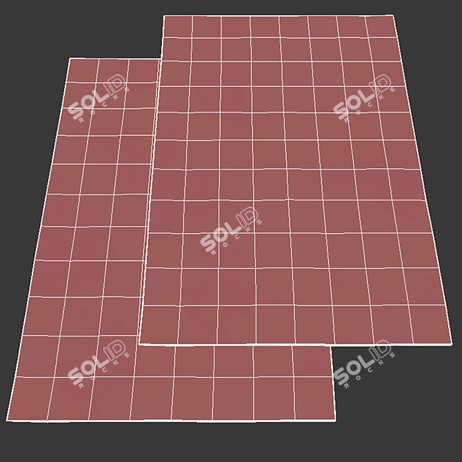 Modern No-Pile Rugs - IKEA Collection 3D model image 4