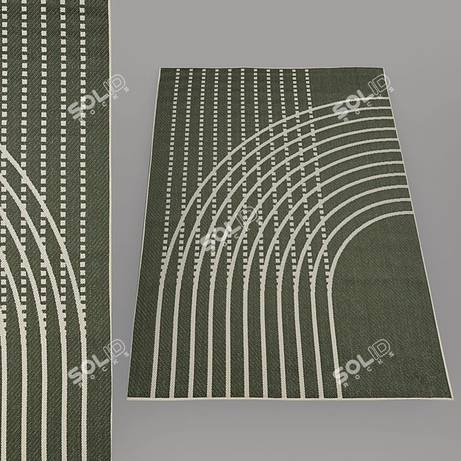 Modern No-Pile Rugs - IKEA Collection 3D model image 5