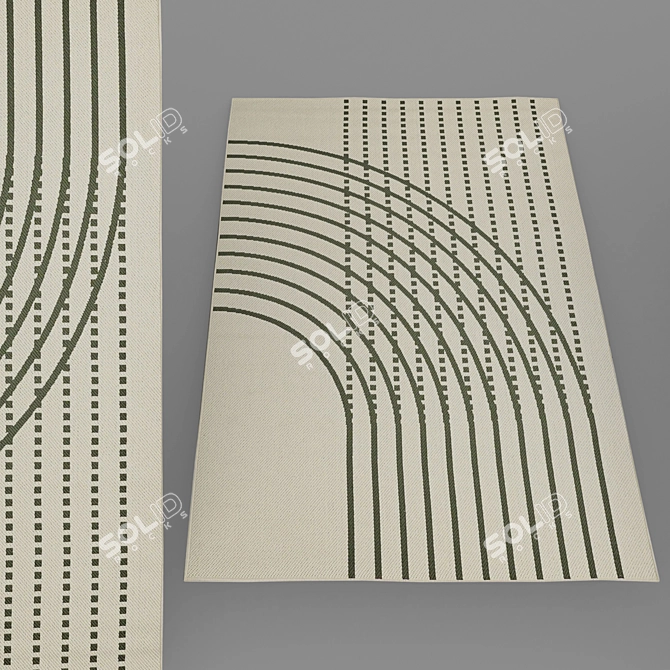 Modern No-Pile Rugs - IKEA Collection 3D model image 7