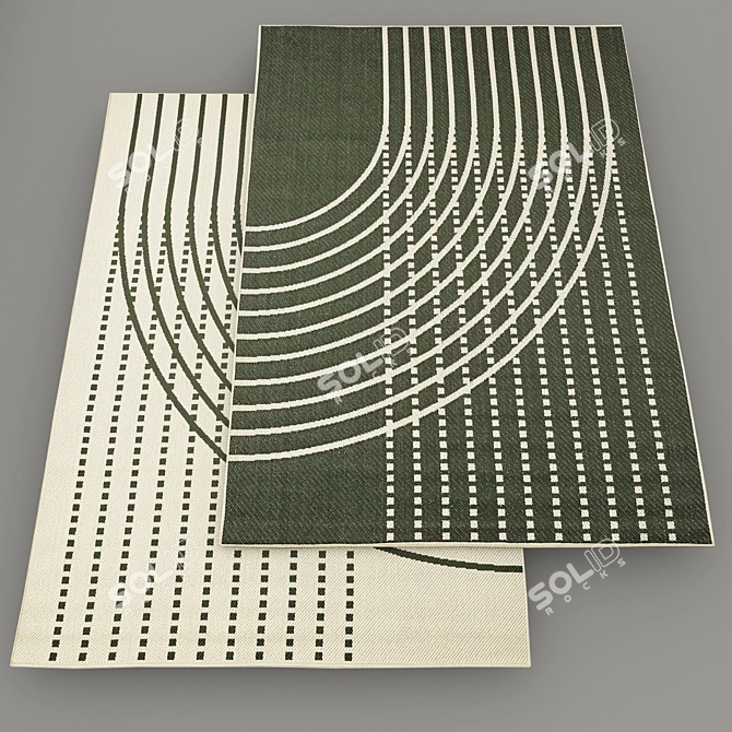 Modern No-Pile Rugs - IKEA Collection 3D model image 8