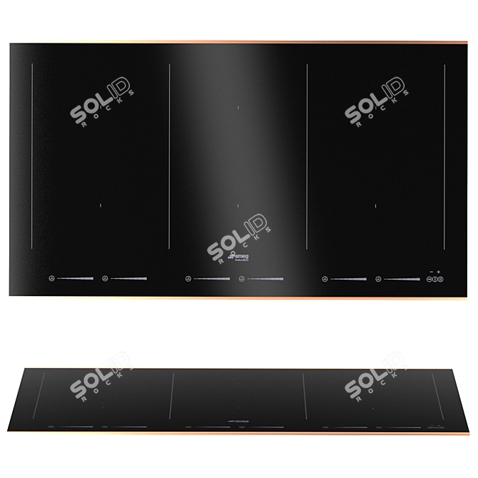 Smeg 4-Piece Kitchen Appliance Set 3D model image 5