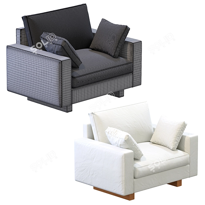 ComfortMax Harmony Armchair 3D model image 5