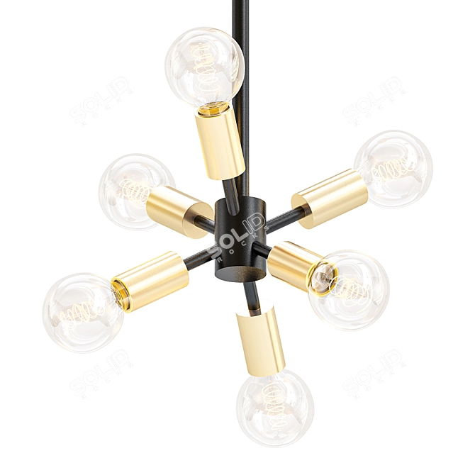 Sleek Mobile Chandelier: Small 3D model image 1