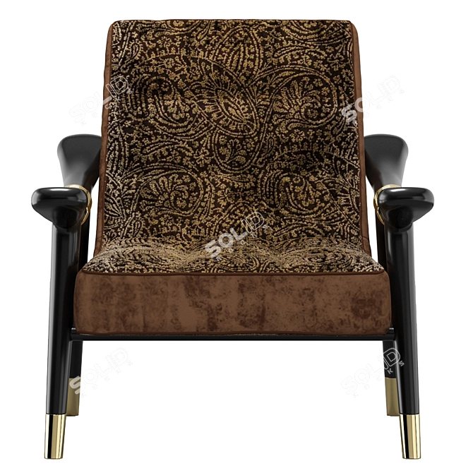 ETRO Masai: Modern Armchair Design 3D model image 3