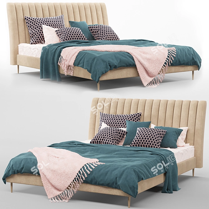 Luxury Boca Do Lobo Bed 3D model image 1