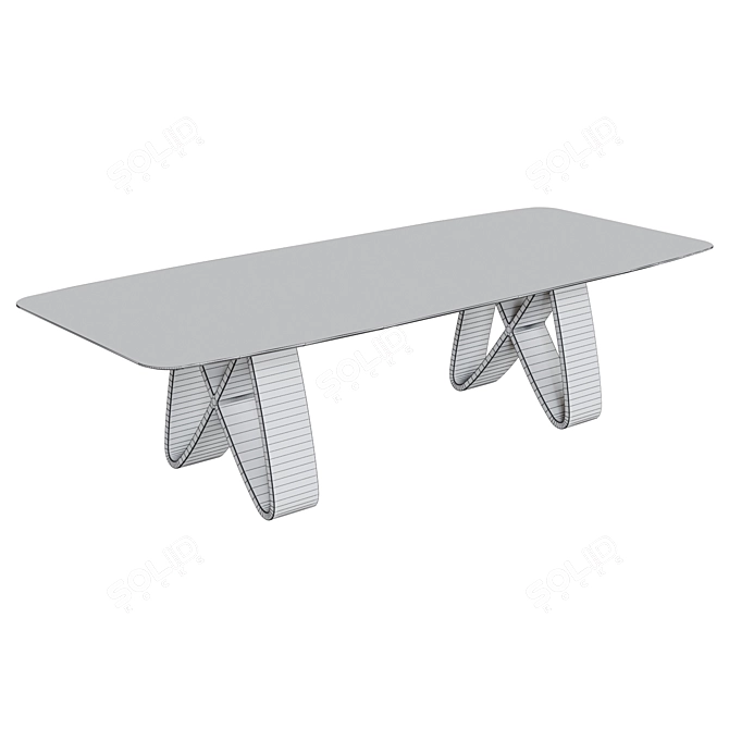 Kronco Fly: Stylish Ceramic Dining Table 3D model image 2