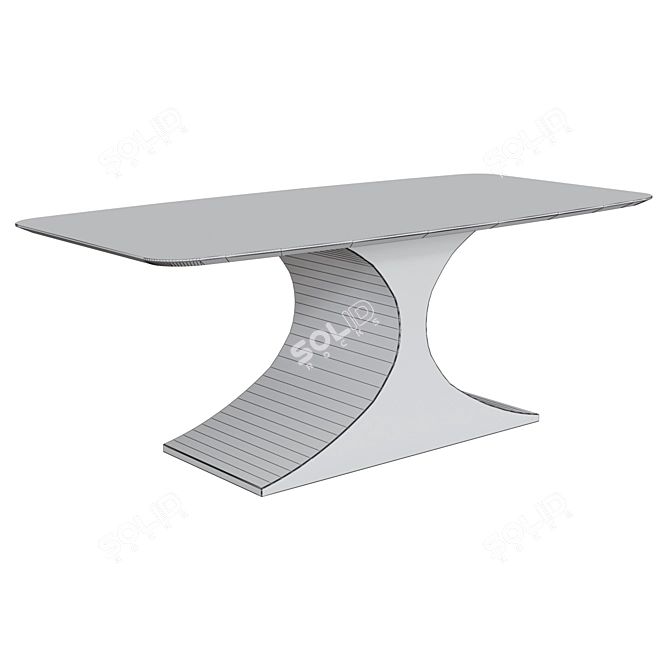 Kronco Ero Ceramic Dining Table 3D model image 2