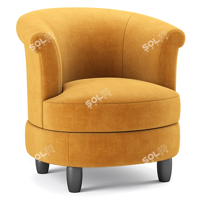 Modern Swivel Chair: Phoebe 3D model image 1