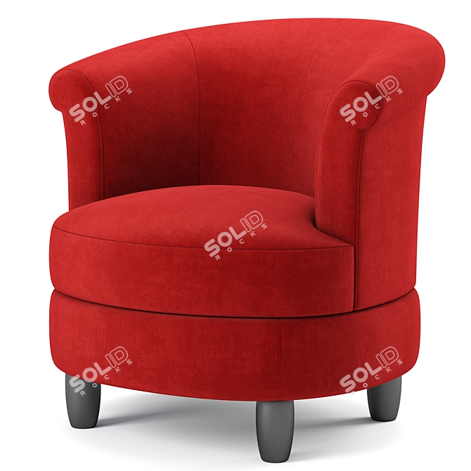 Modern Swivel Chair: Phoebe 3D model image 2