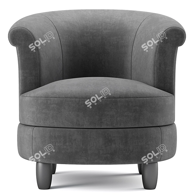 Modern Swivel Chair: Phoebe 3D model image 5