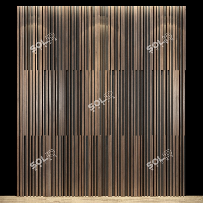 Elegant Headboard Set 53 - Luxurious and Stylish 3D model image 1