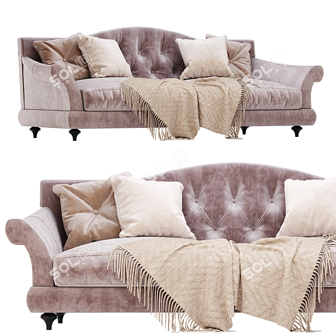 Luxury Nicoline Zeus Sofa 3D model image 1