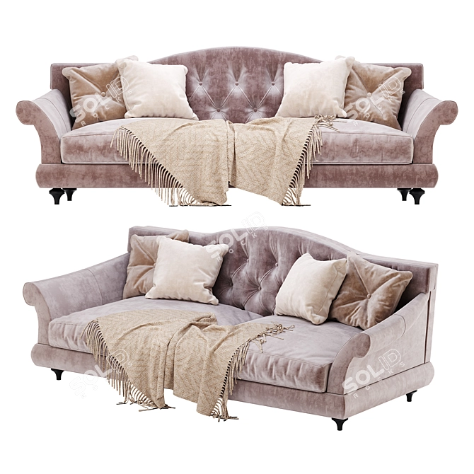 Luxury Nicoline Zeus Sofa 3D model image 2