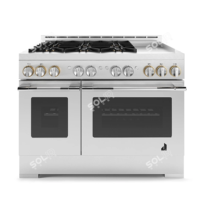 Jenn-Air Professional Gas Stove: Ultimate Culinary Appliance 3D model image 1