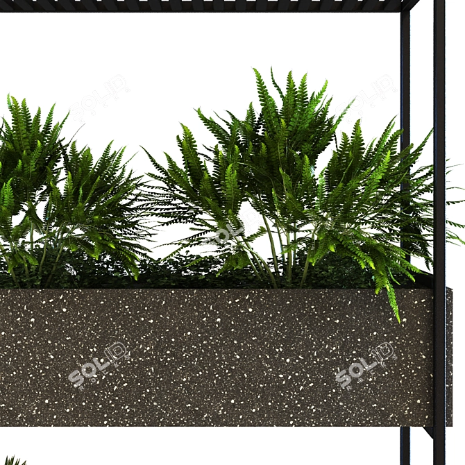 Green Oasis: Portable Plant Box Set 3D model image 3