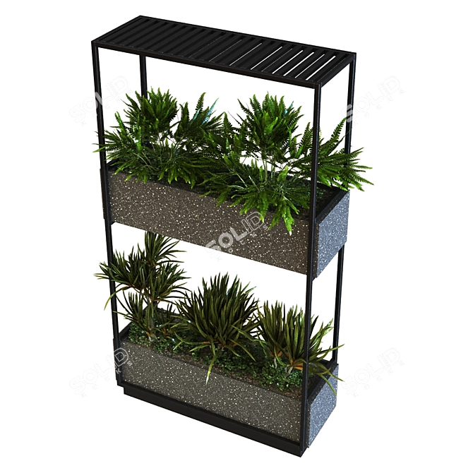 Green Oasis: Portable Plant Box Set 3D model image 6