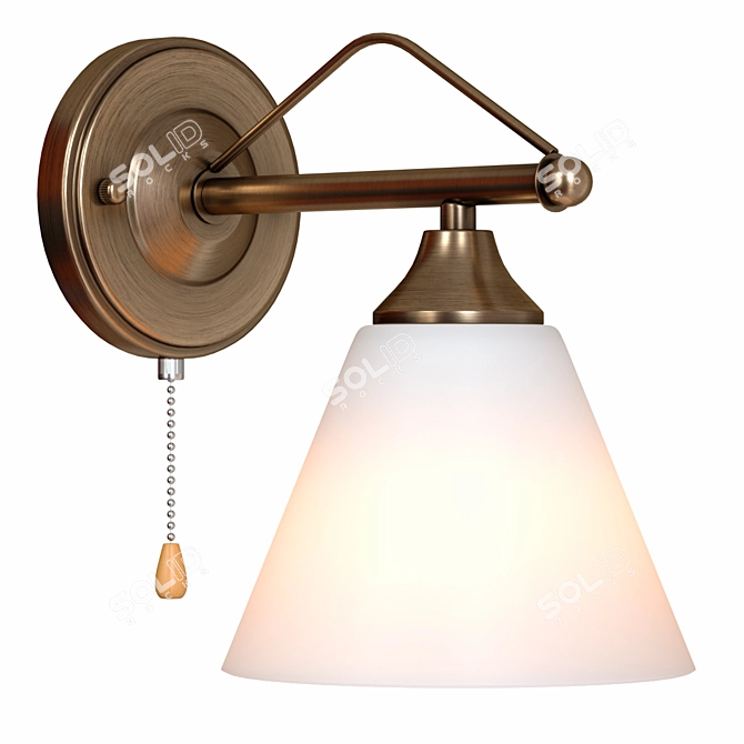 Modern Bronze Wall Lamp 3D model image 4