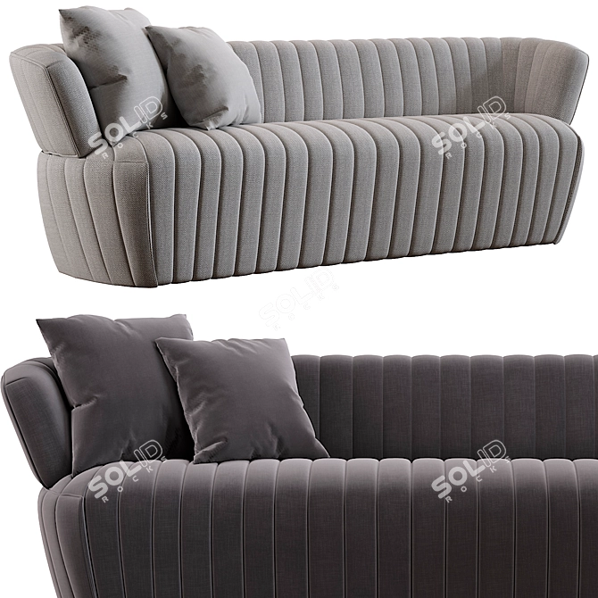 Joseph 2014 Sofa: Sleek, Stylish and Spacious 3D model image 2