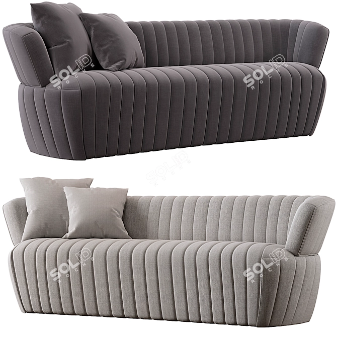 Joseph 2014 Sofa: Sleek, Stylish and Spacious 3D model image 3