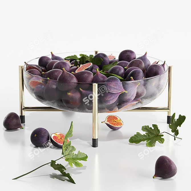 Modern Fruits Dish 2015 3D model image 1