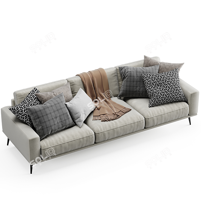 Title: Elegant Boconcept Carlton - 2015 Millimeter Masterpiece 3D model image 5