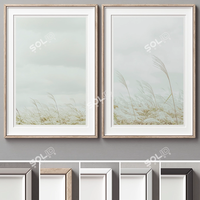 Versatile Picture Frames Set 3D model image 1