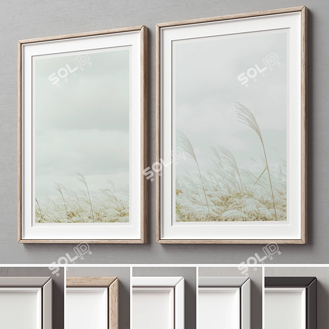 Versatile Picture Frames Set 3D model image 2