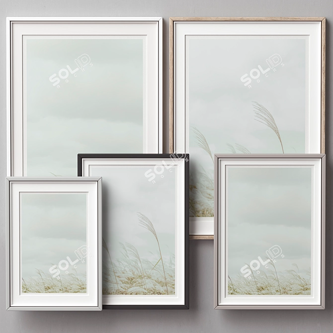 Versatile Picture Frames Set 3D model image 3