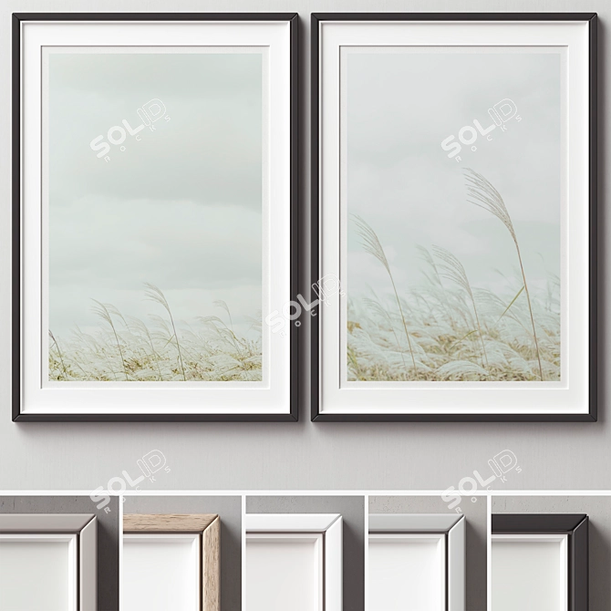 Versatile Picture Frames Set 3D model image 7