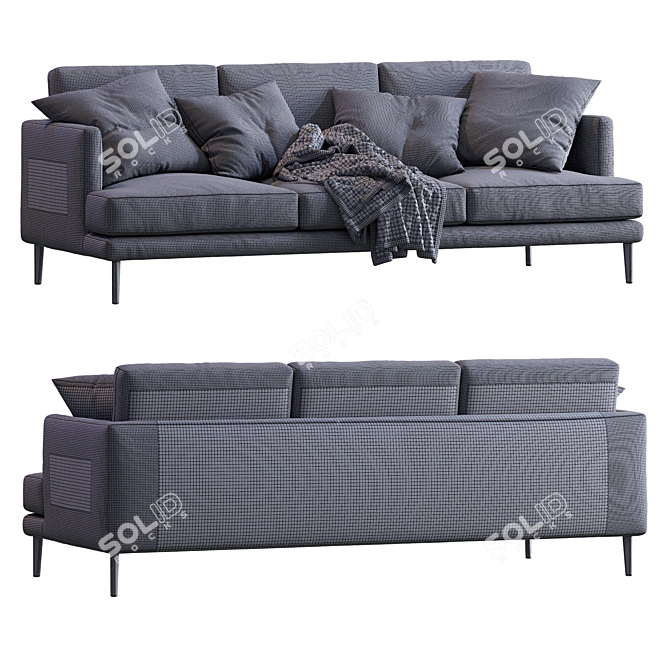 ForEx Sofa Paraiso: Timeless Elegance for Your Home 3D model image 5