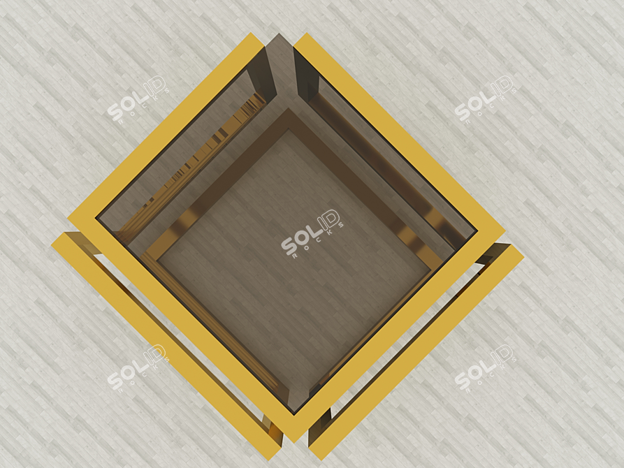 Modern Geometric Table 3D model image 3