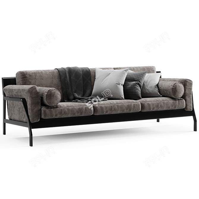 Modern Italian Design: Cassina Eloro Sofa 3D model image 3