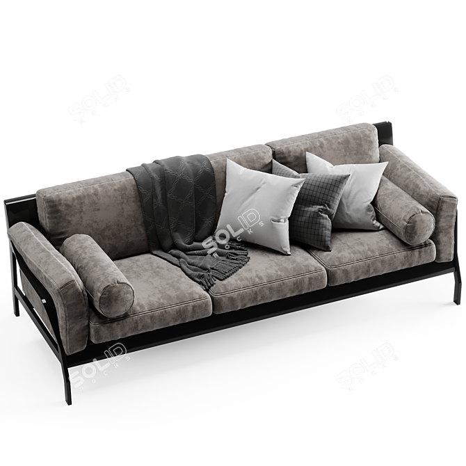 Modern Italian Design: Cassina Eloro Sofa 3D model image 4