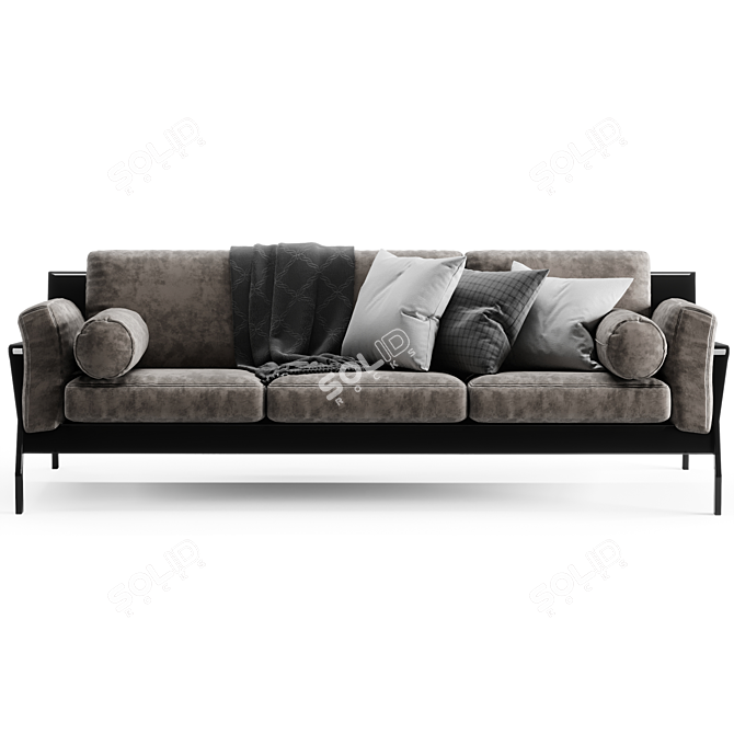 Modern Italian Design: Cassina Eloro Sofa 3D model image 5