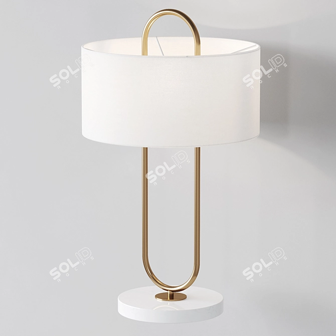 Modern Matte Table Lamp 3D model image 1