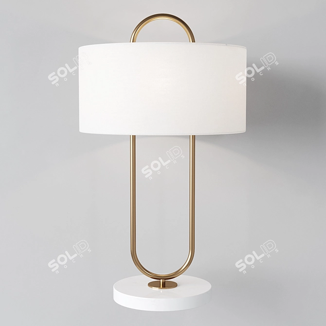 Modern Matte Table Lamp 3D model image 3