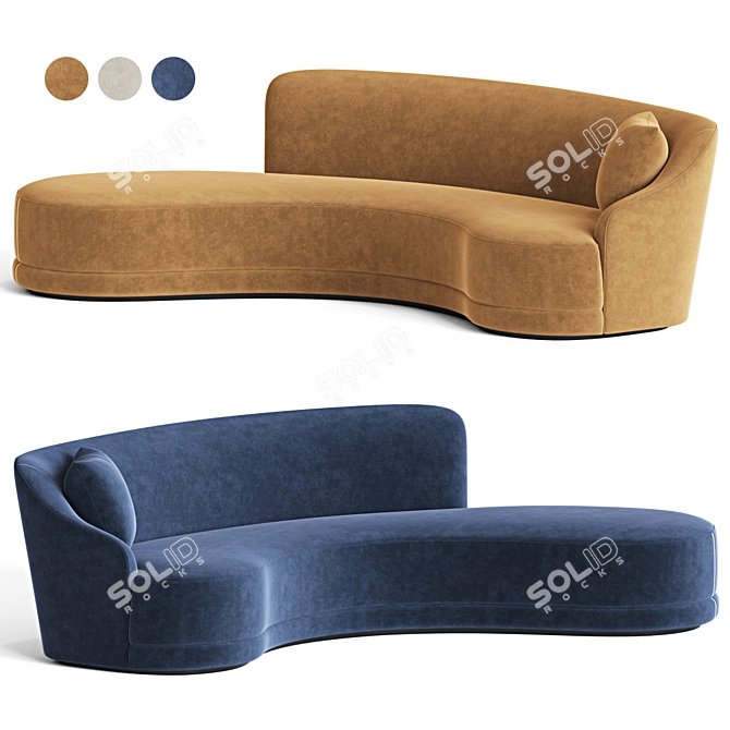 Lemma Sofa: Modern Elegance for Your Space 3D model image 2