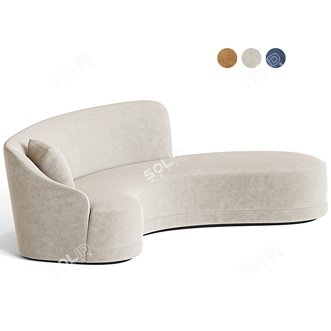 Lemma Sofa: Modern Elegance for Your Space 3D model image 3
