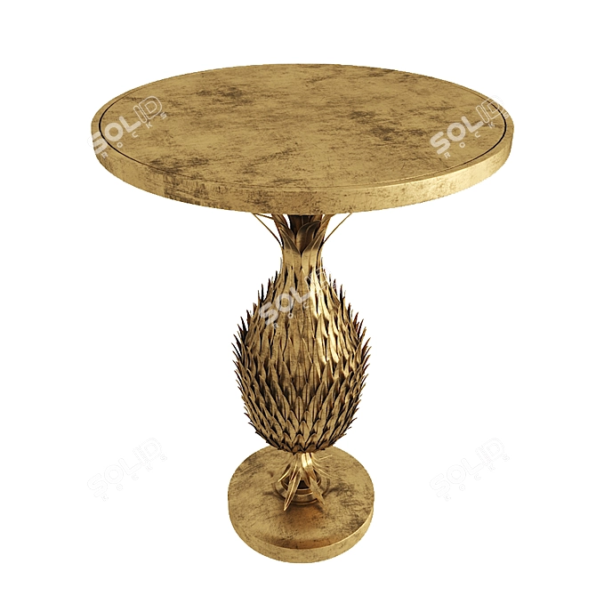 Vera 51cm Designer Metal Side Table 3D model image 2