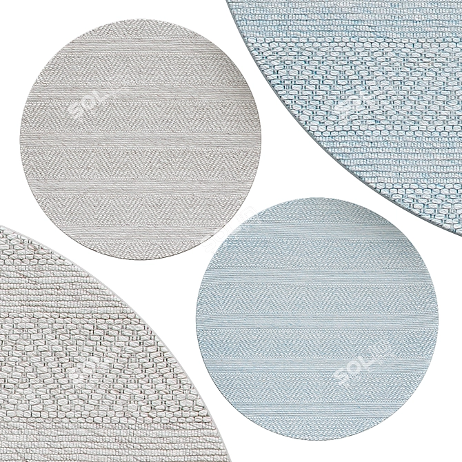 Elegant Circle Rugs | No. 0197 3D model image 1