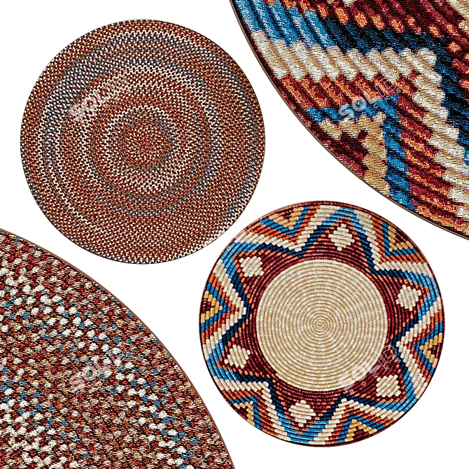 Elegant Circle Rugs | No. 199 3D model image 1