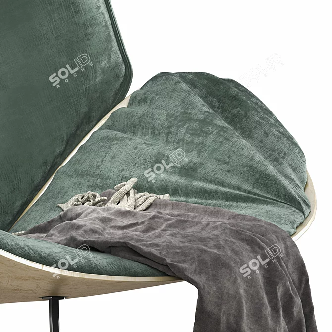 Contemporary Jester Armchair: Stylish & Comfortable 3D model image 3