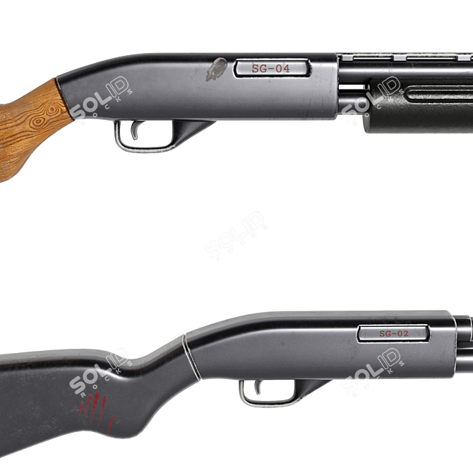 Ultimate Shotgun Pack: 4 Models 3D model image 3