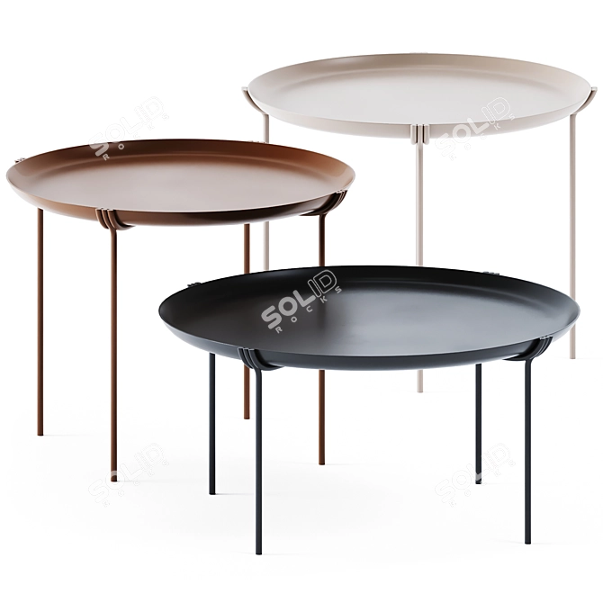 Modern Geo Coffee Tables | Saba Italia 3D model image 1