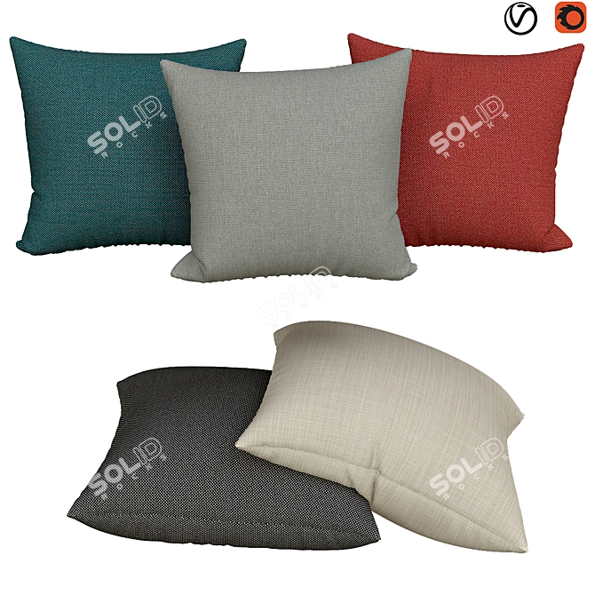 Dedon Decor Pillows | No. 079 3D model image 1