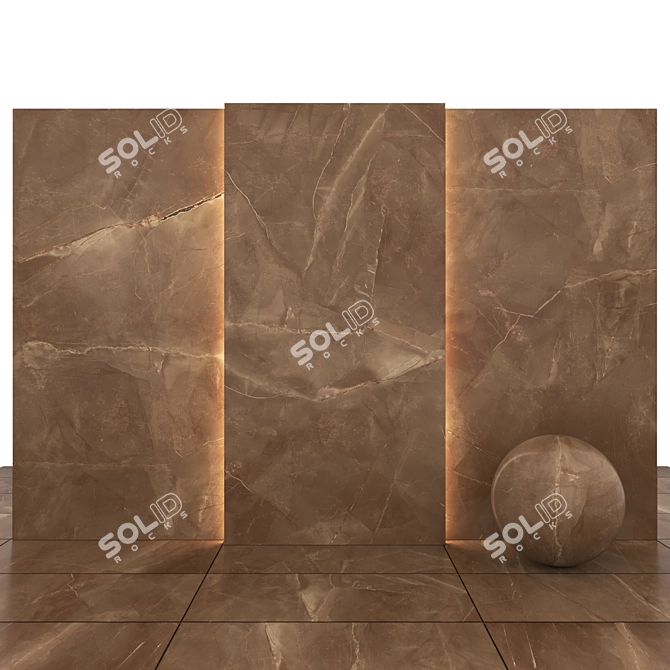 Punica Prospect Marble: Textured Slabs & Tiles 3D model image 4